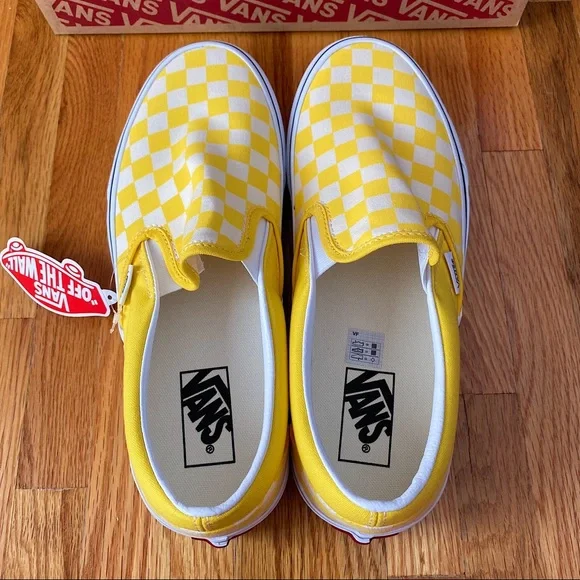 Vans Checkerboard Classic Slip On Women’s Sneakers - Picture 5 of 6
